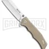 Buck Knives Buck Trunk Flipper Knife Tan - Satin Plain 1 Buck Knives Buck Trunk Flipper Knife Tan - Satin Plain -Buck Knives Sales BuckKnives 2021 46 large