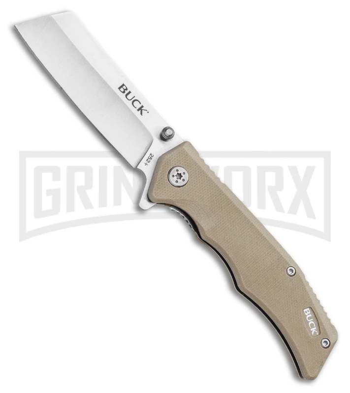 Buck Knives Buck Trunk Flipper Knife Tan - Satin Plain 3 Buck Knives Buck Trunk Flipper Knife Tan - Satin Plain