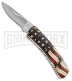 Buck Knives Buck 525 Gent American Flag Pocket Knife