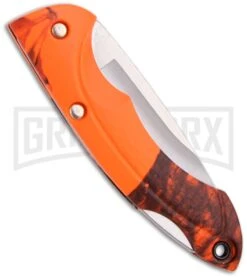Buck Knives Buck Nano Bantam Mossy Oak Blaze Camo Folding Knife - Satin Plain -Buck Knives Sales buck bantam nano 0283cms9 b cat3891 back large