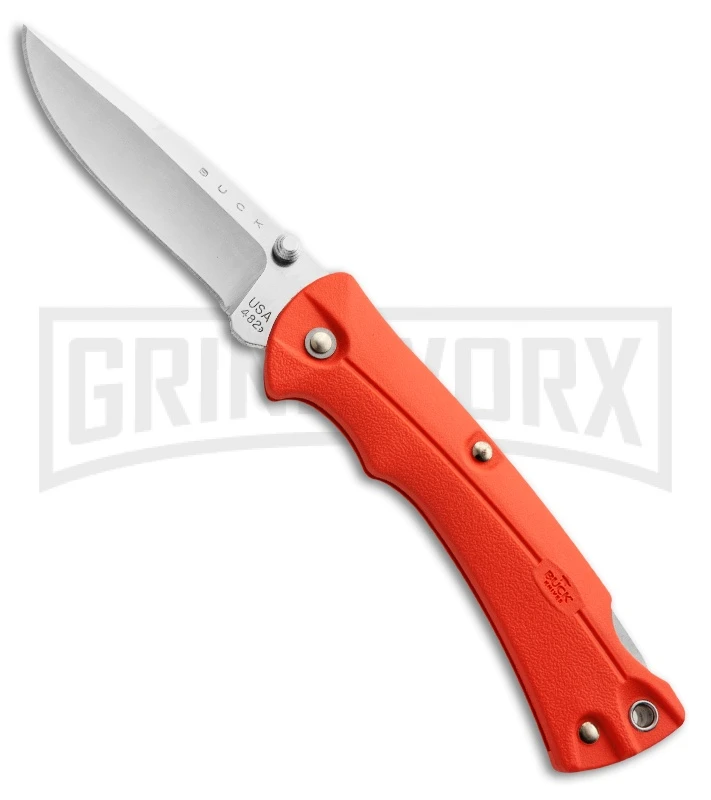 Buck Knives Buck Bucklite Max Orange Folding Knife - Satin Plain 3 Buck Knives Buck Bucklite Max Orange Folding Knife - Satin Plain