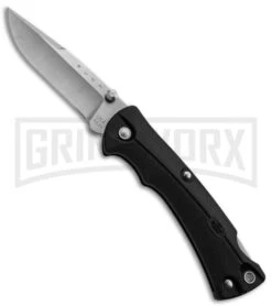 Buck Knives Buck Bucklite Max Black GRN Folding Knife - Satin Plain