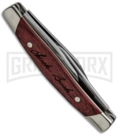 Buck Knives Buck Cadet Cherry Dymondwood Pocket Knife -Buck Knives Sales buck cabet 0303cws side large