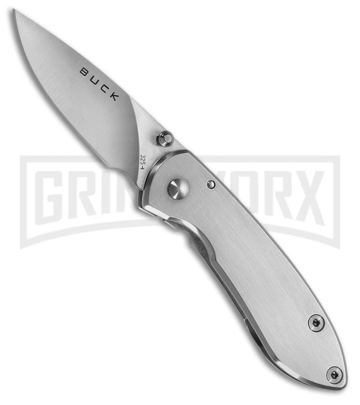 Buck Knives Buck Colleague Stainless Steel Folding Knife - Satin Plain 3 Buck Knives Buck Colleague Stainless Steel Folding Knife - Satin Plain