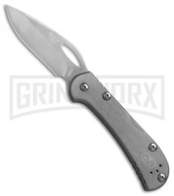 Buck Knives Buck Mini SpitFire Gray Folding Knife - Satin Plain