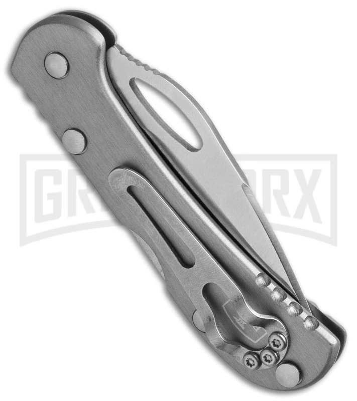Buck Knives Buck Mini SpitFire Gray Folding Knife - Satin Plain 4 Buck Knives Buck Mini SpitFire Gray Folding Knife - Satin Plain - Image 2