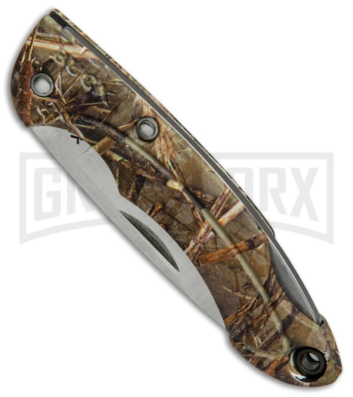 Buck Knives Buck Nano Bantam Muddy Water Camo Folding Knife - Satin Plain 4 Buck Knives Buck Nano Bantam Muddy Water Camo Folding Knife - Satin Plain - Image 2