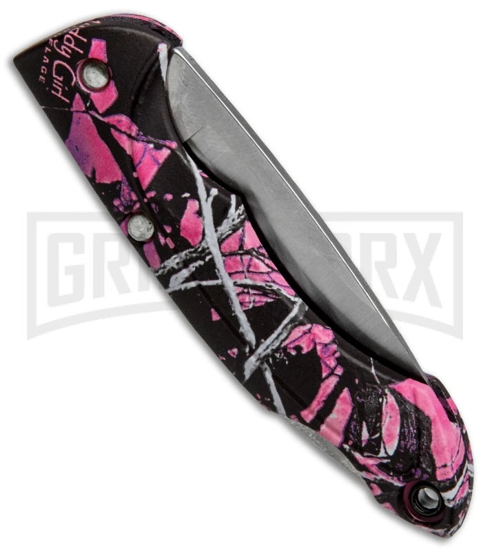 Buck Knives Buck Nano Bantam Pink Muddy Girl Camo Folding Knife - Satin Plain 5 Buck Knives Buck Nano Bantam Pink Muddy Girl Camo Folding Knife - Satin Plain - Image 3