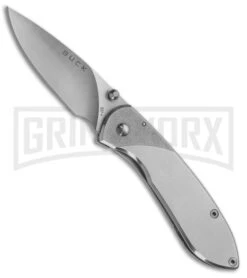 Buck Knives Buck Nobleman Stainless Steel Folding Knife - Satin Plain