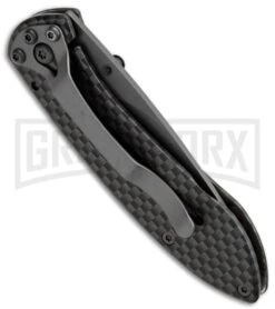 Buck Knives Buck Nobleman Simulated Carbon Fiber Folding Knife - Satin Plain -Buck Knives Sales buck nobleman 372cfs b side large