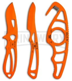 Buck Knives PakLite FieldMaster Knife Set With Mossy Oak Sheath - Orange