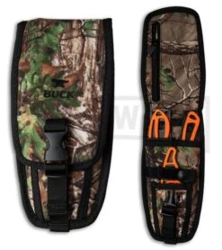 Buck Knives PakLite FieldMaster Knife Set With Realtree Camo Sheath - Orange -Buck Knives Sales buck paklite field master orange real tree 0141orsvp2 BHQ 35339 er sheath large