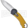 Buck Knives Buck Redpoint Yellow Folding Knife - Satin Serr -Buck Knives Sales buck redpoint 0750ywx b cat 3053 large