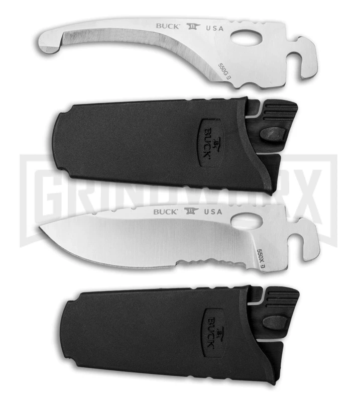 Buck Knives Buck 550 Selector 2.0 Folding Knife W/ Interchangeable Blade - Satin Plain 6 Buck Knives Buck 550 Selector 2.0 Folding Knife W/ Interchangeable Blade - Satin Plain - Image 4
