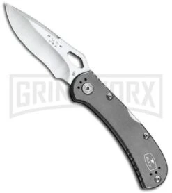 Buck Knives SpitFire Grey Folding Knife - Satin Plain