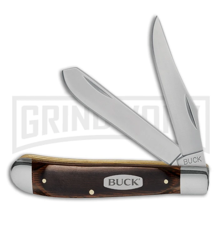 Buck Knives Buck 382 Trapper Woodgrain Pocket Knife 3 Buck Knives Buck 382 Trapper Woodgrain Pocket Knife